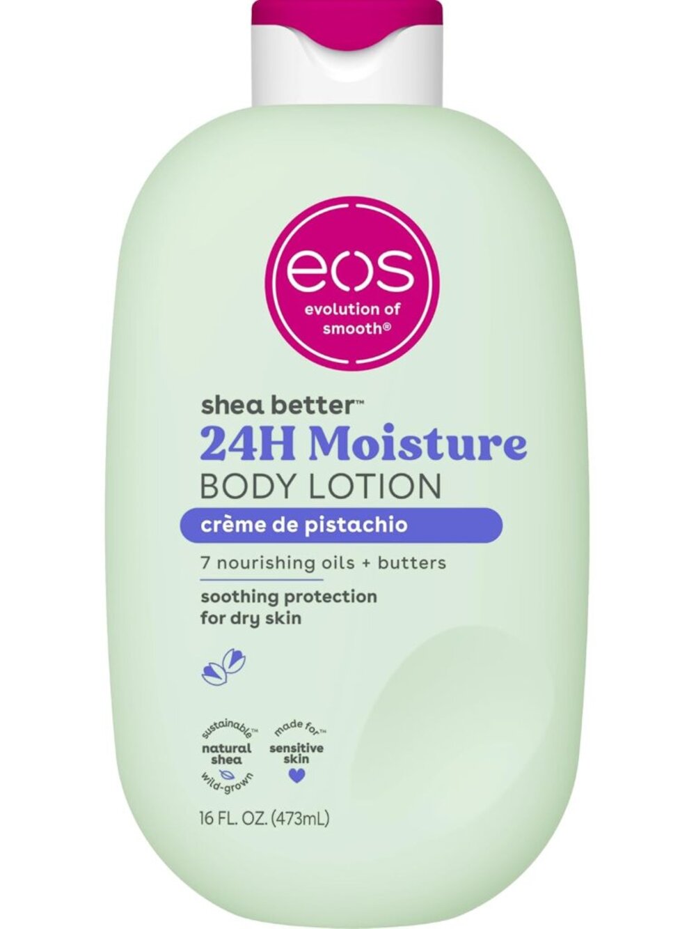 eos Shea Better Body Lotion- Crème de Pistachio, Natural Shea, 16 fl oz
